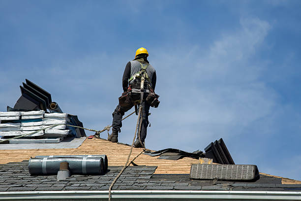 Professional Emergency Roof Repair technician working in Visalia, CA